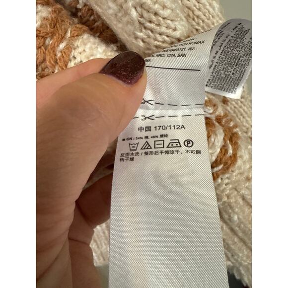 Old Navy Sweater Open Cardigan Fringe Drape Oatmeal SzXL - Picture 6 of 8